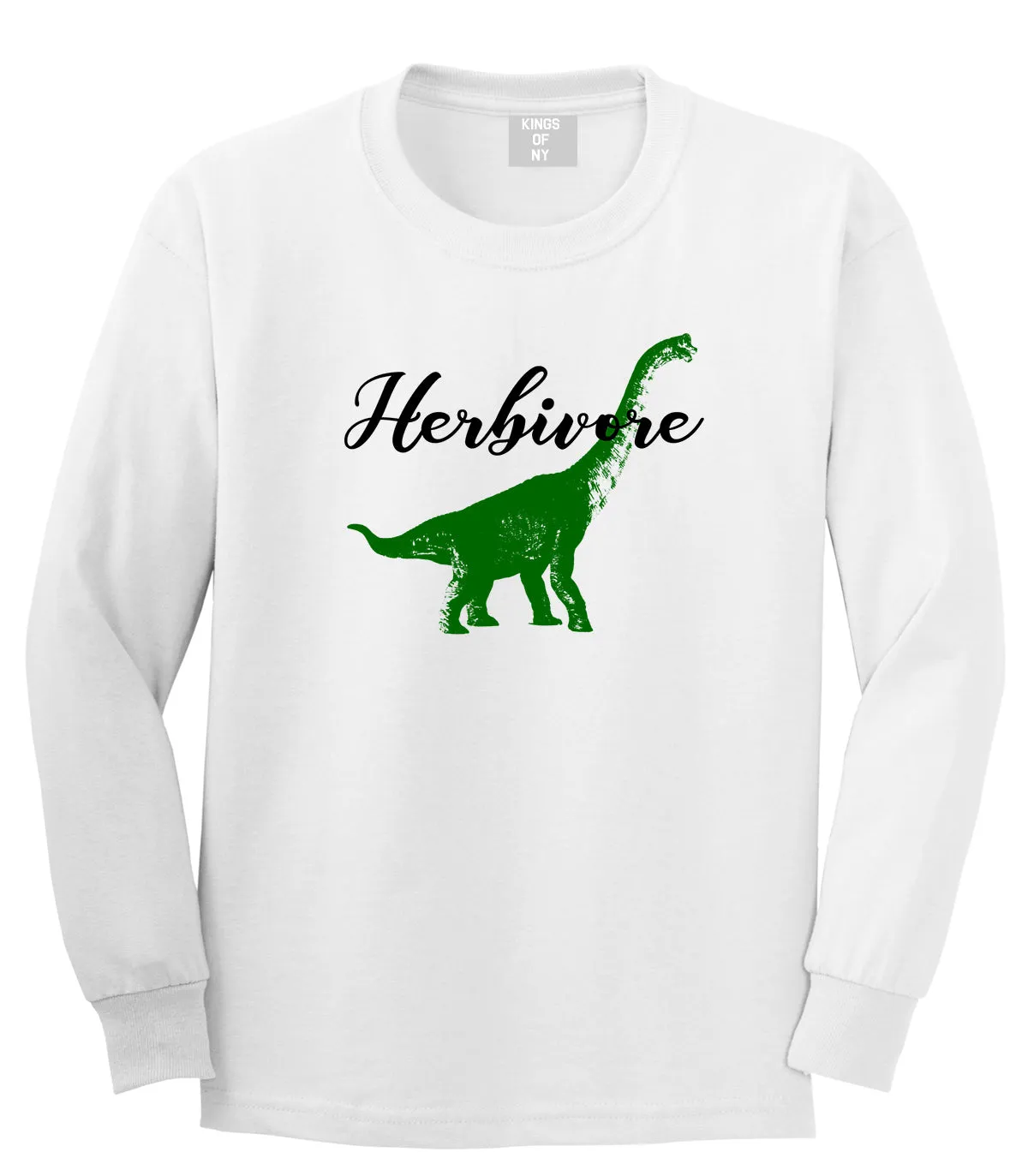 Herbivore Dinosaur Vegetarian Mens Long Sleeve T-Shirt