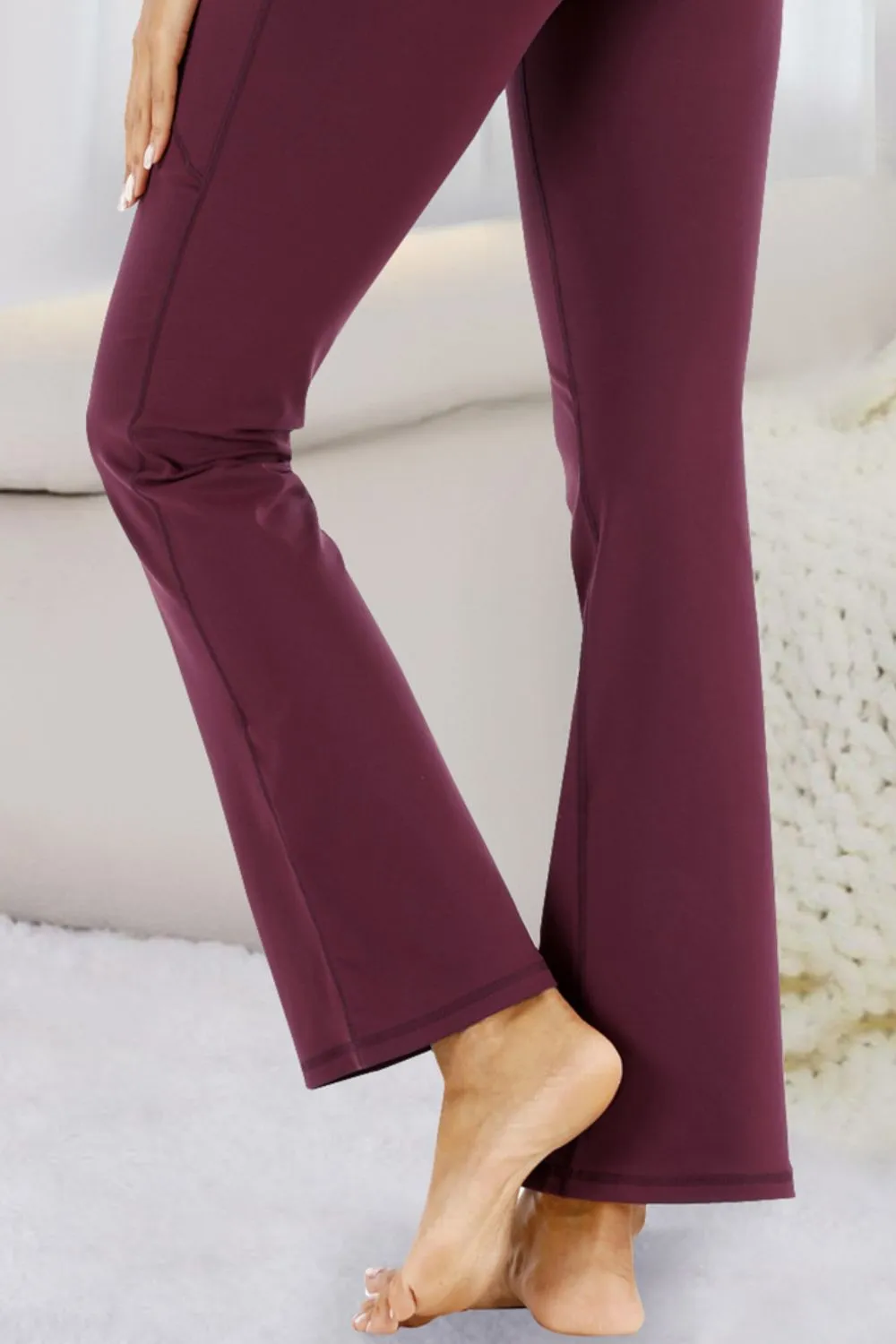 High Waist Flare Active Pants