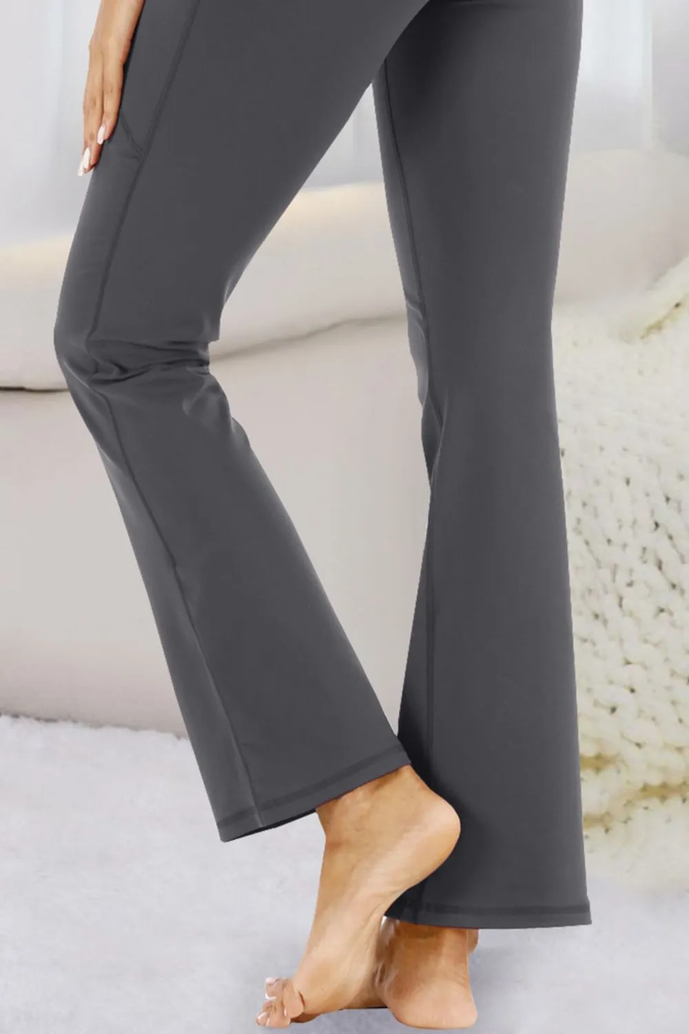 High Waist Flare Active Pants