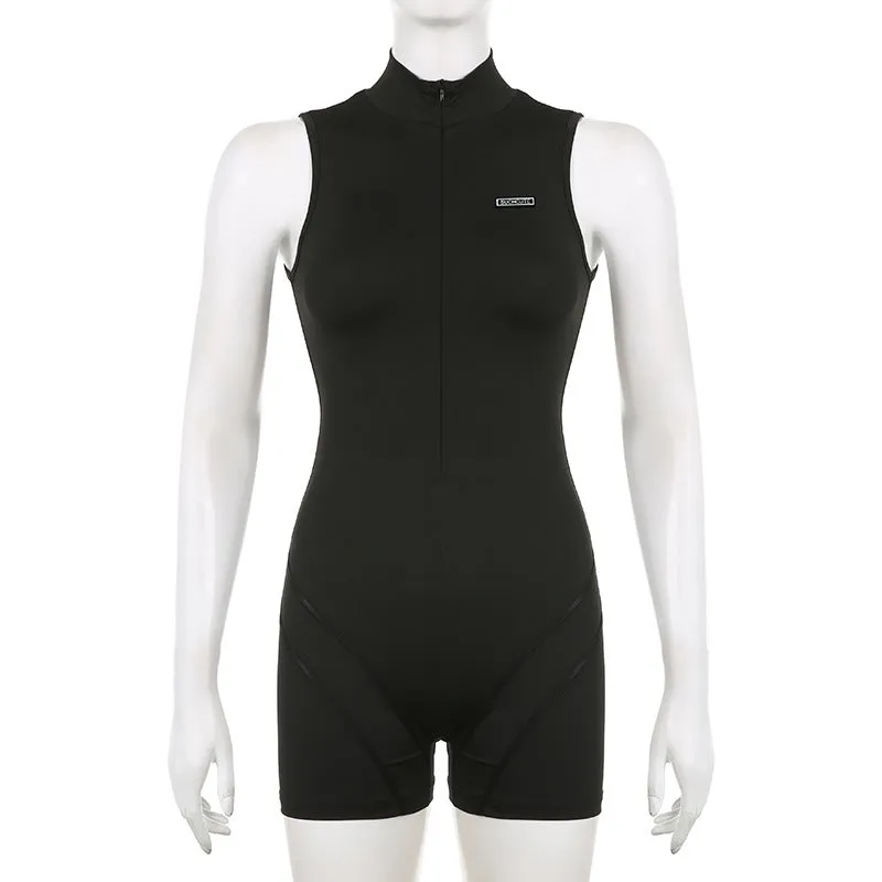 HJP1044 Solid Sports Fitness Jumpsuit