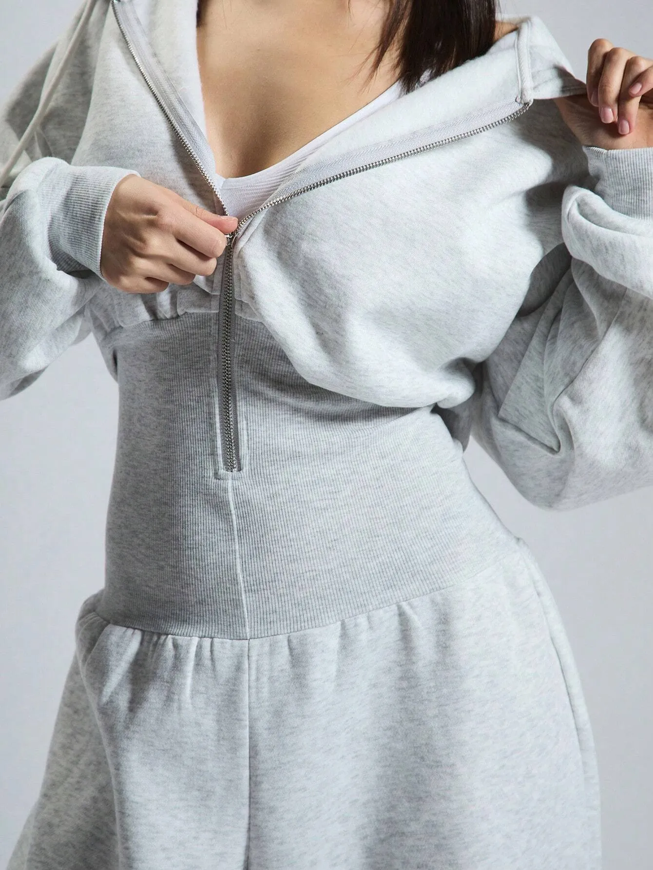 Hooded Zip Through Jumpsuit FW24