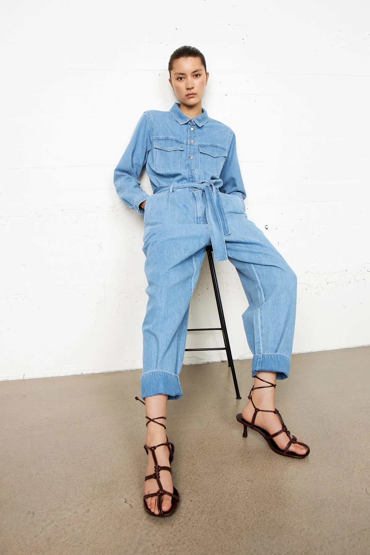 Ingrid Jumpsuit - Light Blue Denim