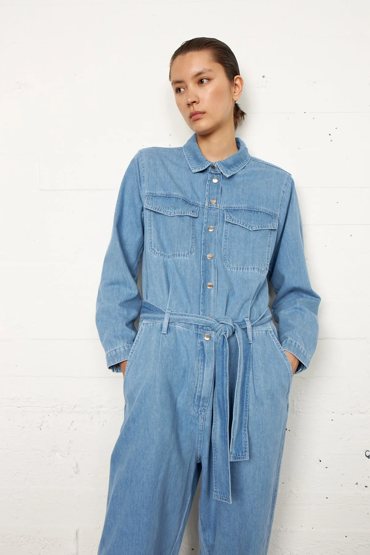 Ingrid Jumpsuit - Light Blue Denim
