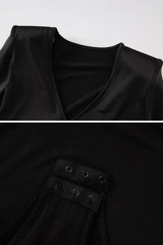 JX940 Deep V Neck Slim Fit Jumpsuit