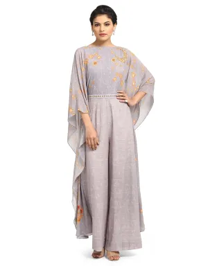 Kaftan Style Jumpsuit- Grey