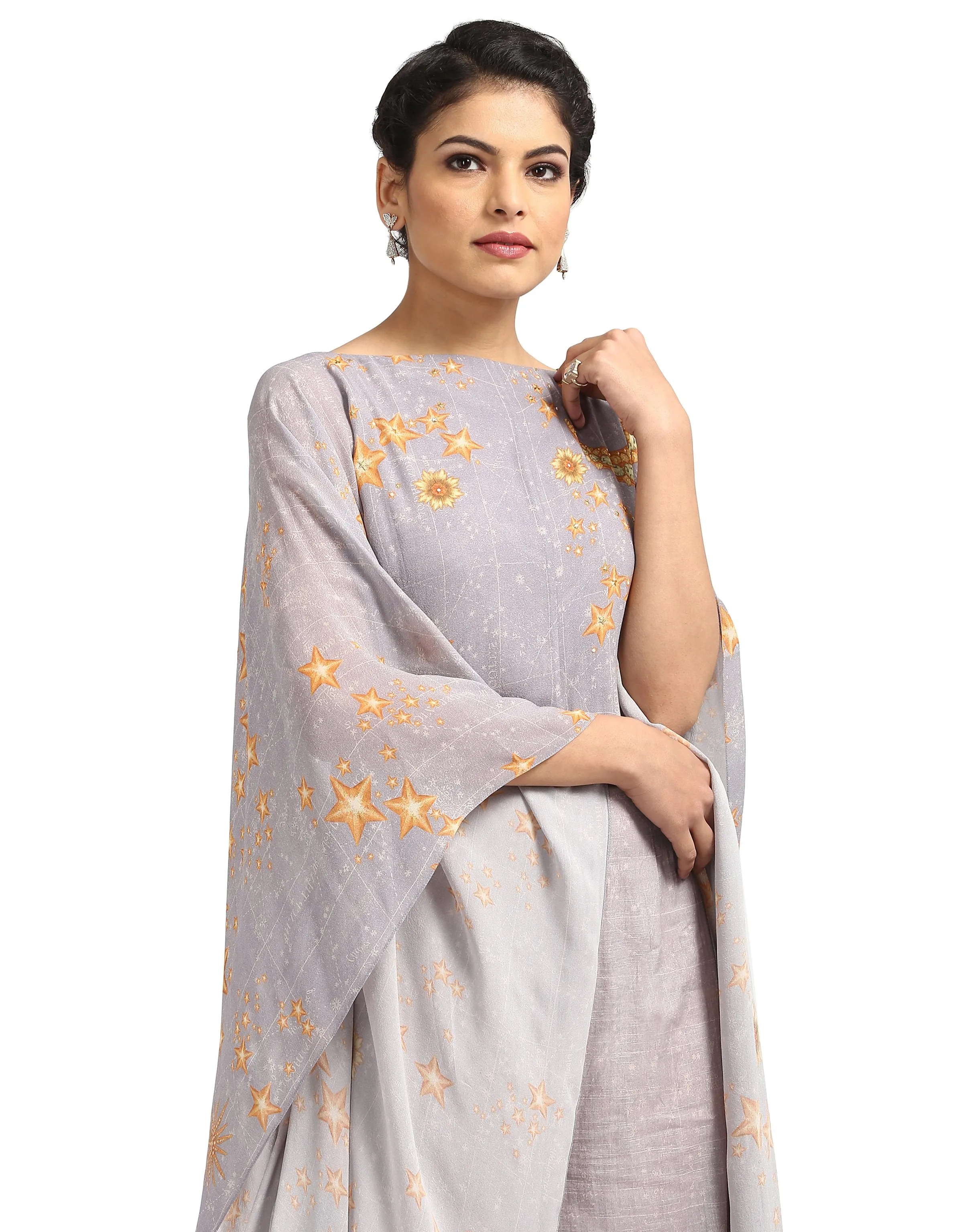 Kaftan Style Jumpsuit- Grey