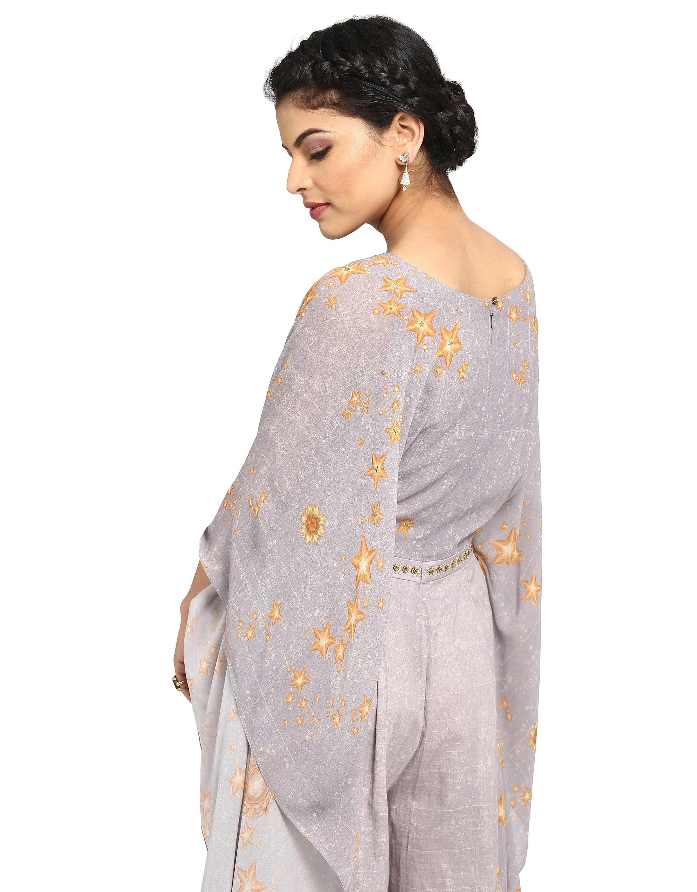 Kaftan Style Jumpsuit- Grey