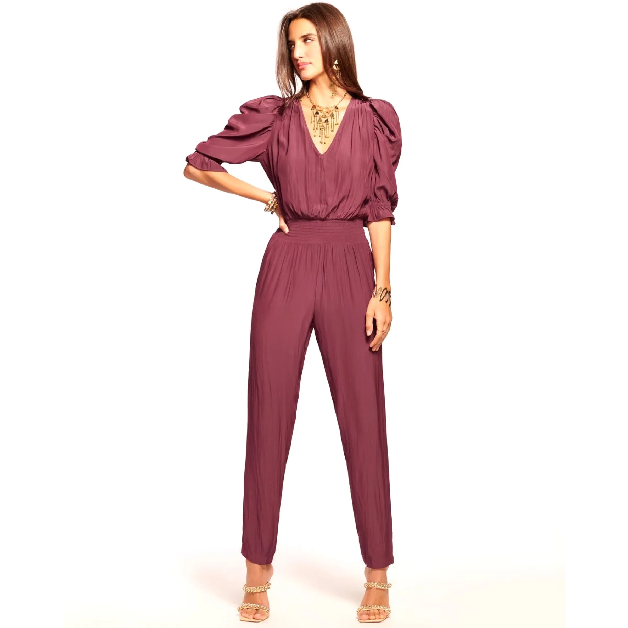 Kylie Jumpsuit Burgundy
