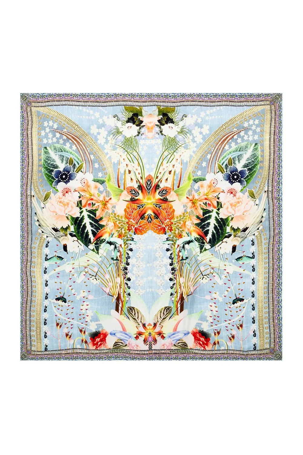 LARGE SQUARE SCARF THE STILL ABYSS