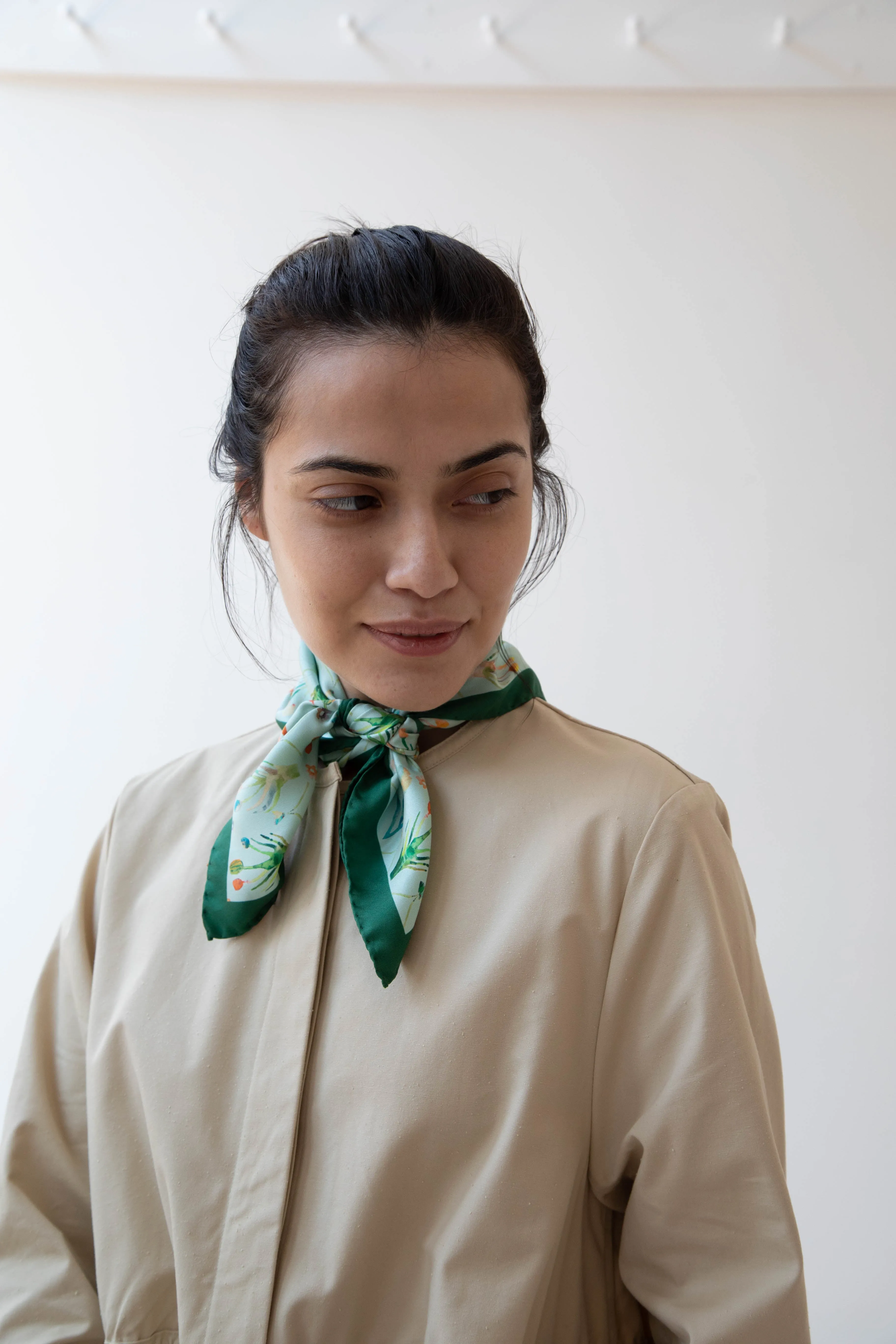 Lettie Briggs | Silk Bandana in Floral Cutout