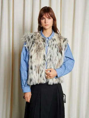 <b> Ghospell </b> Greer Faux Fur Gilet