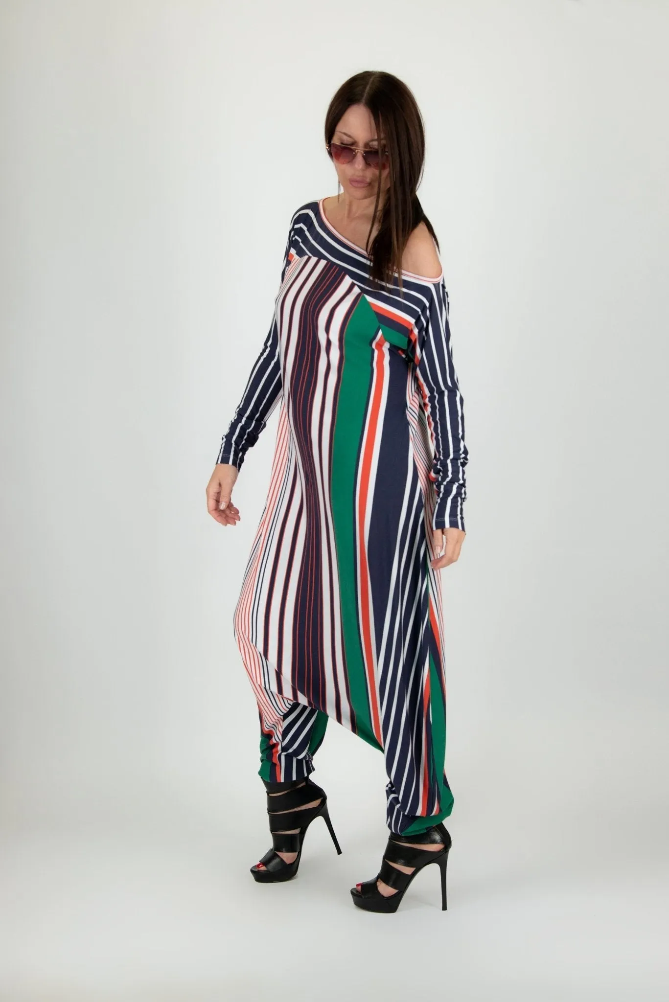 MARLA Striped Harem Jumpsuit SALE