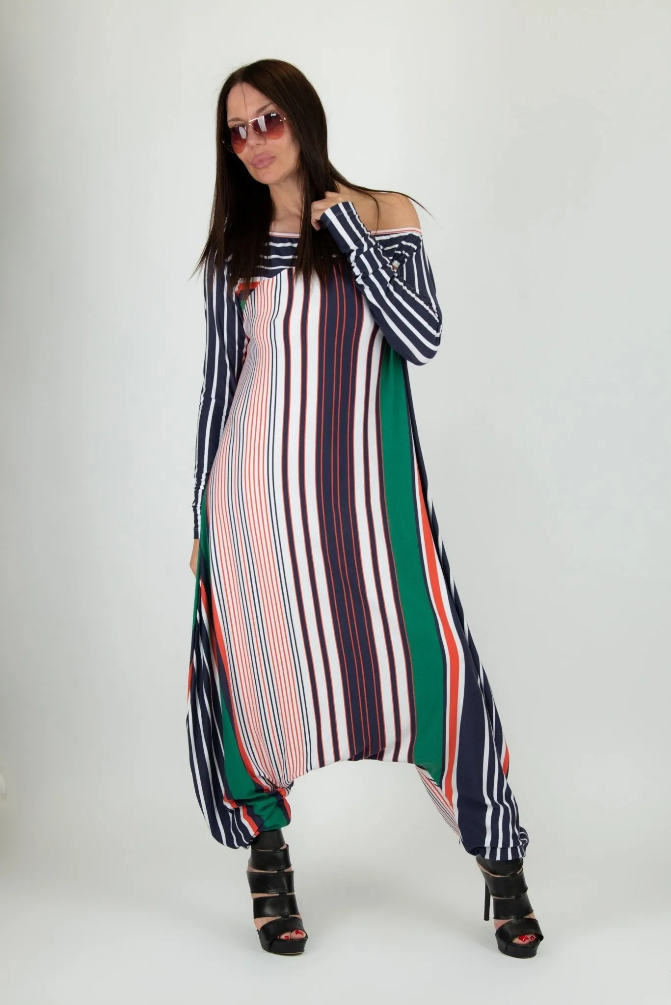 MARLA Striped Harem Jumpsuit SALE