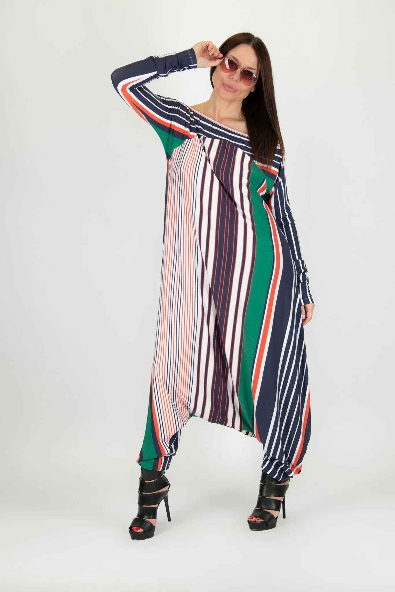 MARLA Striped Harem Jumpsuit SALE