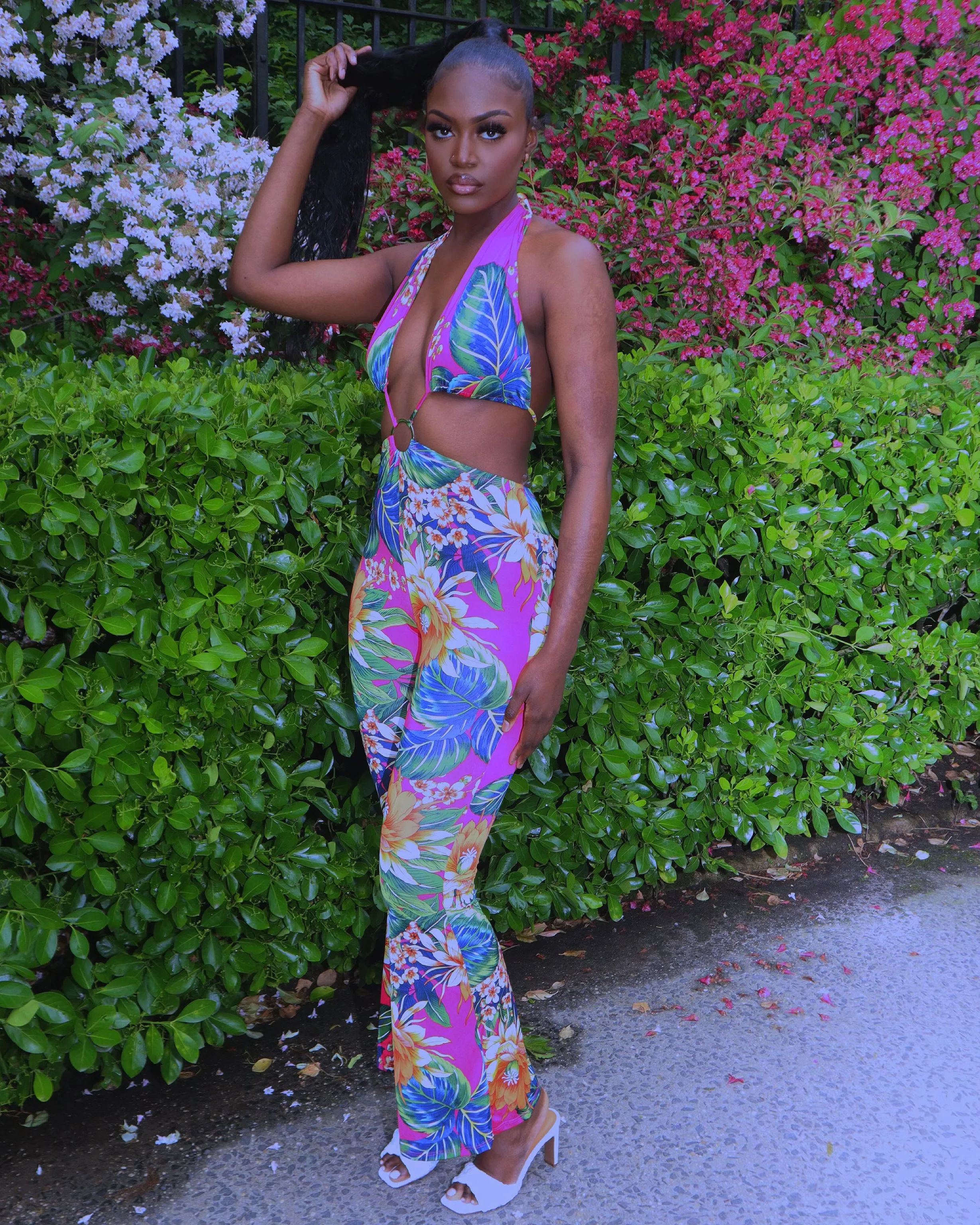 Megan Floral Jumpsuit