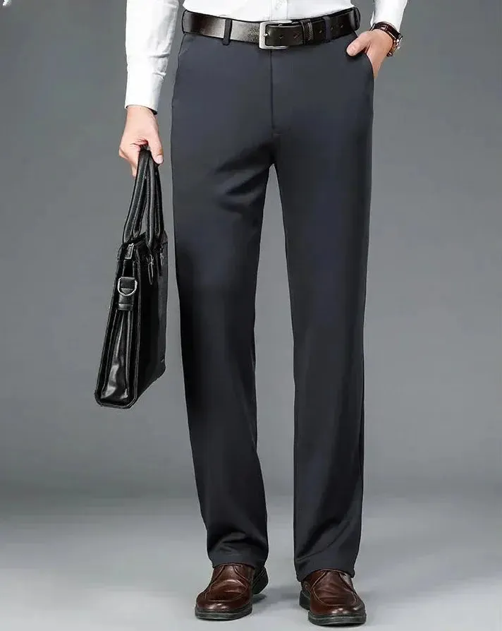 Men's Fall Straight Pants w/ High Waist