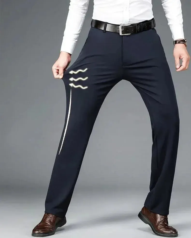 Men's Fall Straight Pants w/ High Waist