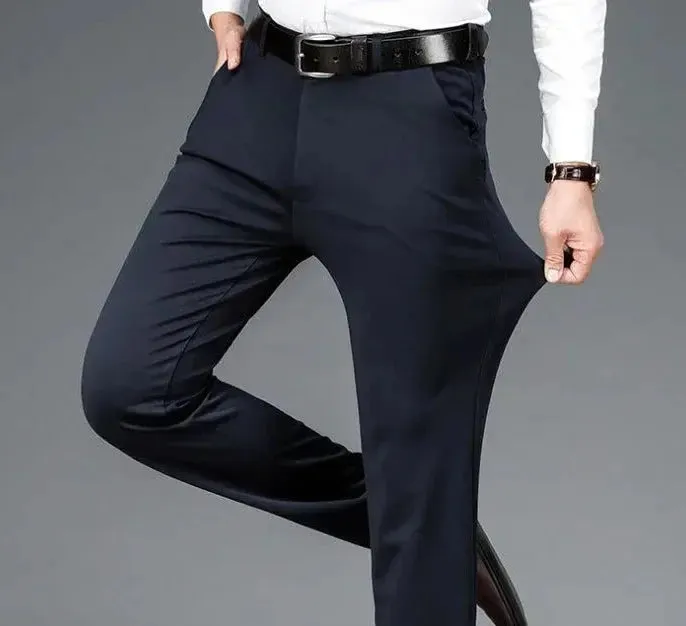Men's Fall Straight Pants w/ High Waist