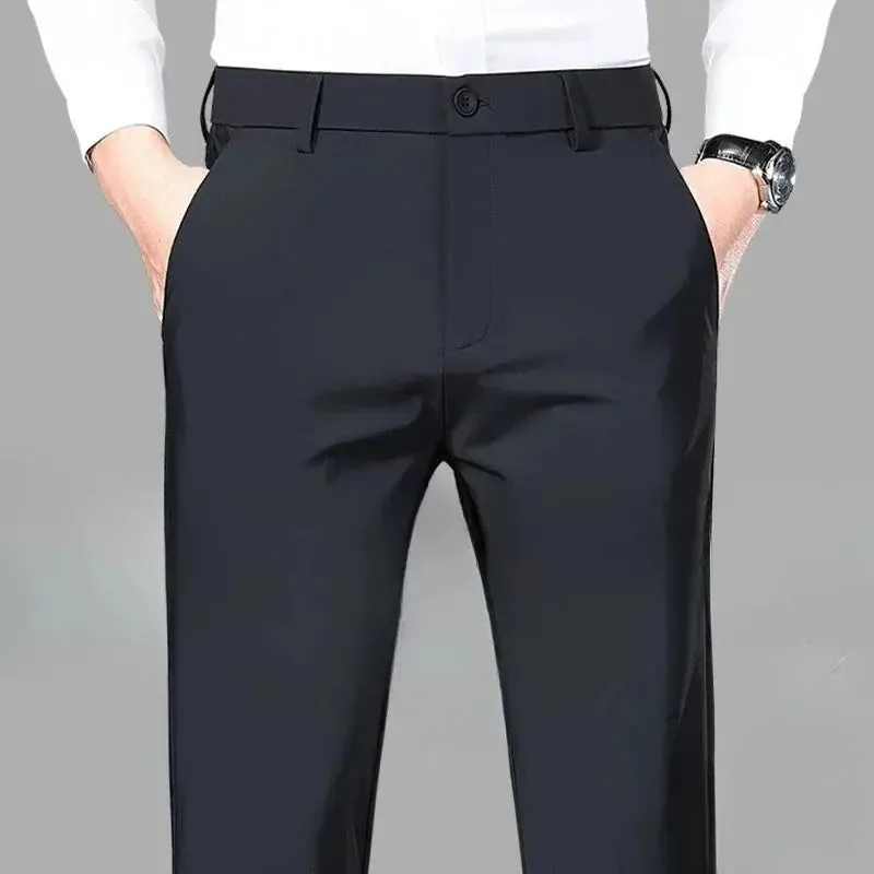 Men's Fall Straight Pants w/ High Waist