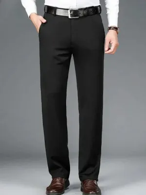 Men's Fall Straight Pants w/ High Waist