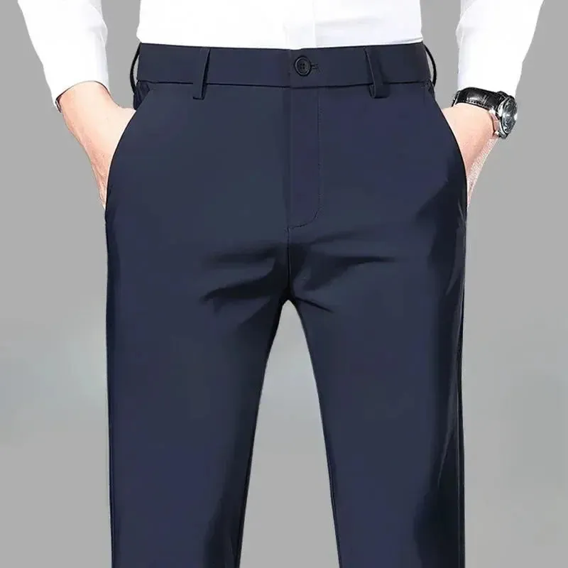 Men's Fall Straight Pants w/ High Waist