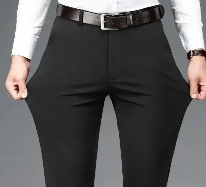 Men's Fall Straight Pants w/ High Waist