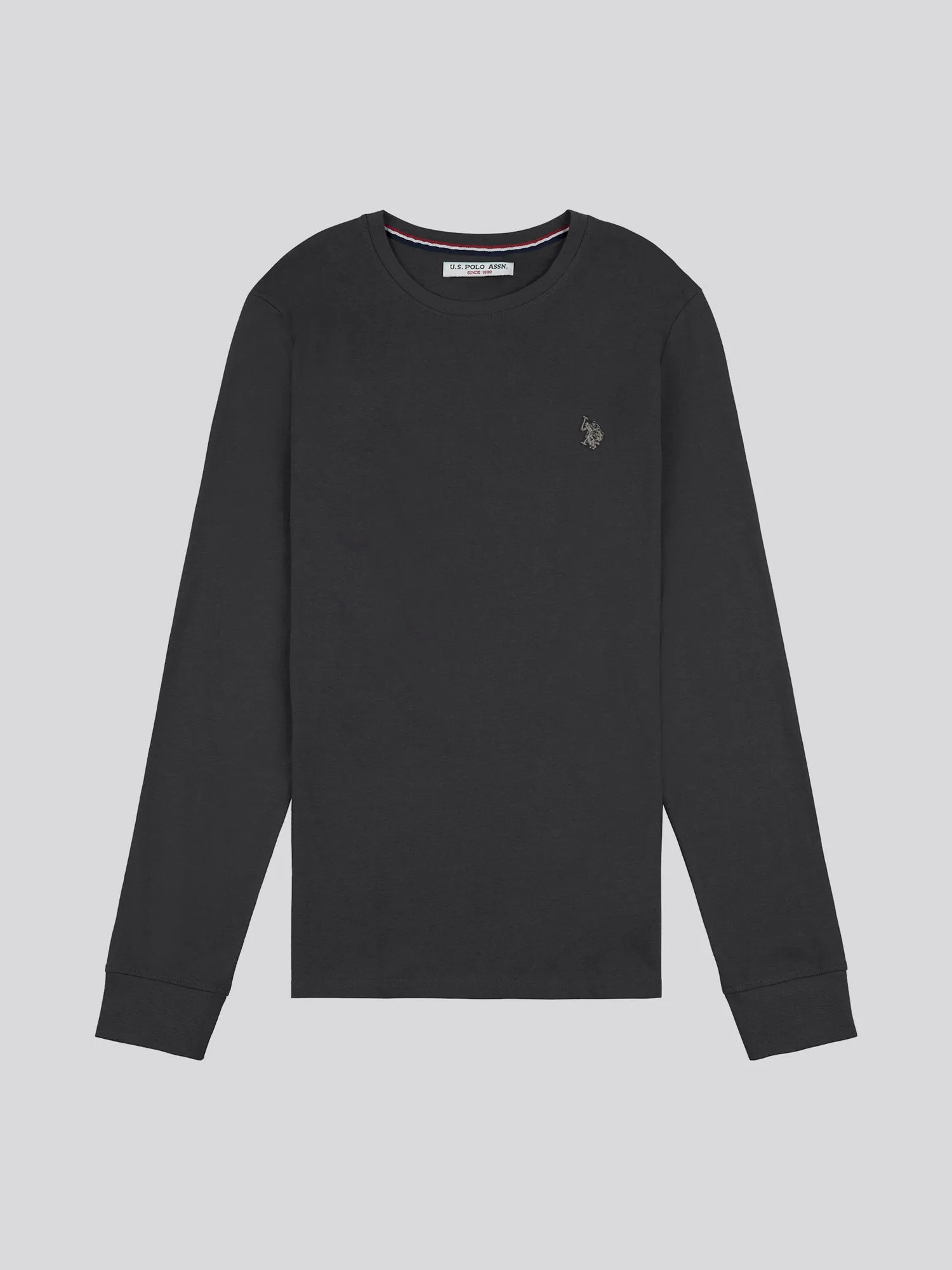 Mens Long Sleeved T-Shirt in Ebony