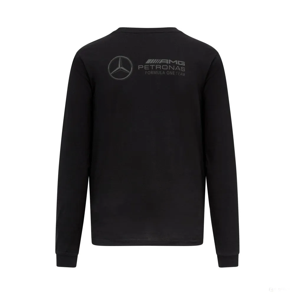 Mercedes Mens Long Slevee Tee, Black