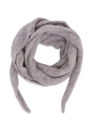 Misty Knit Scarf - Grey Melange