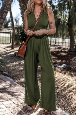 Mossy Meadow Green Jumpsuite for Women