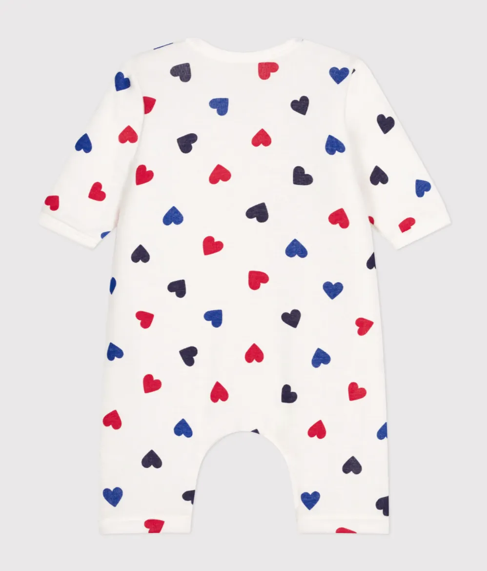Multi Color Hearts Coverall - Petit Bateau FW24