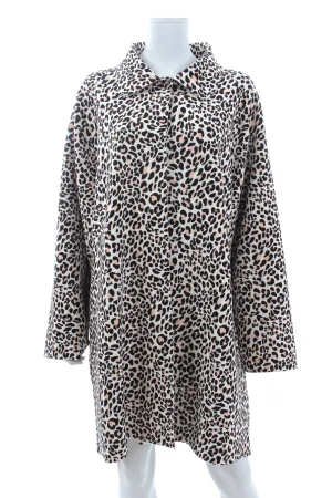 Norma Kamali Leopard Printed Overcoat