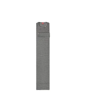 NPS Long John Dress Wool, Black/Ecru Stripe
