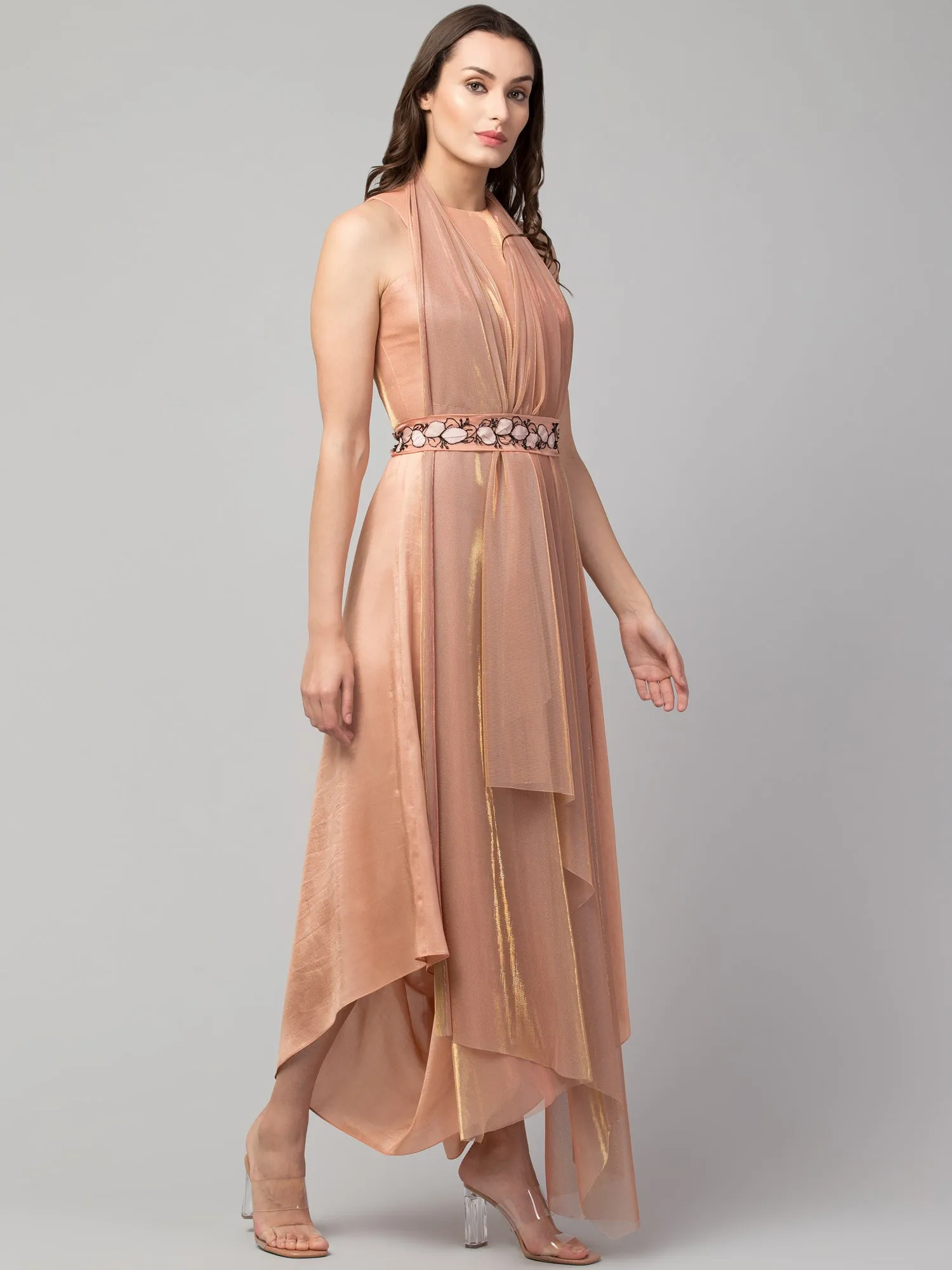 OLD ROSE HOLO JUMPSUIT