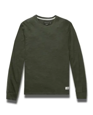 Olive Slub L/S T-Shirt