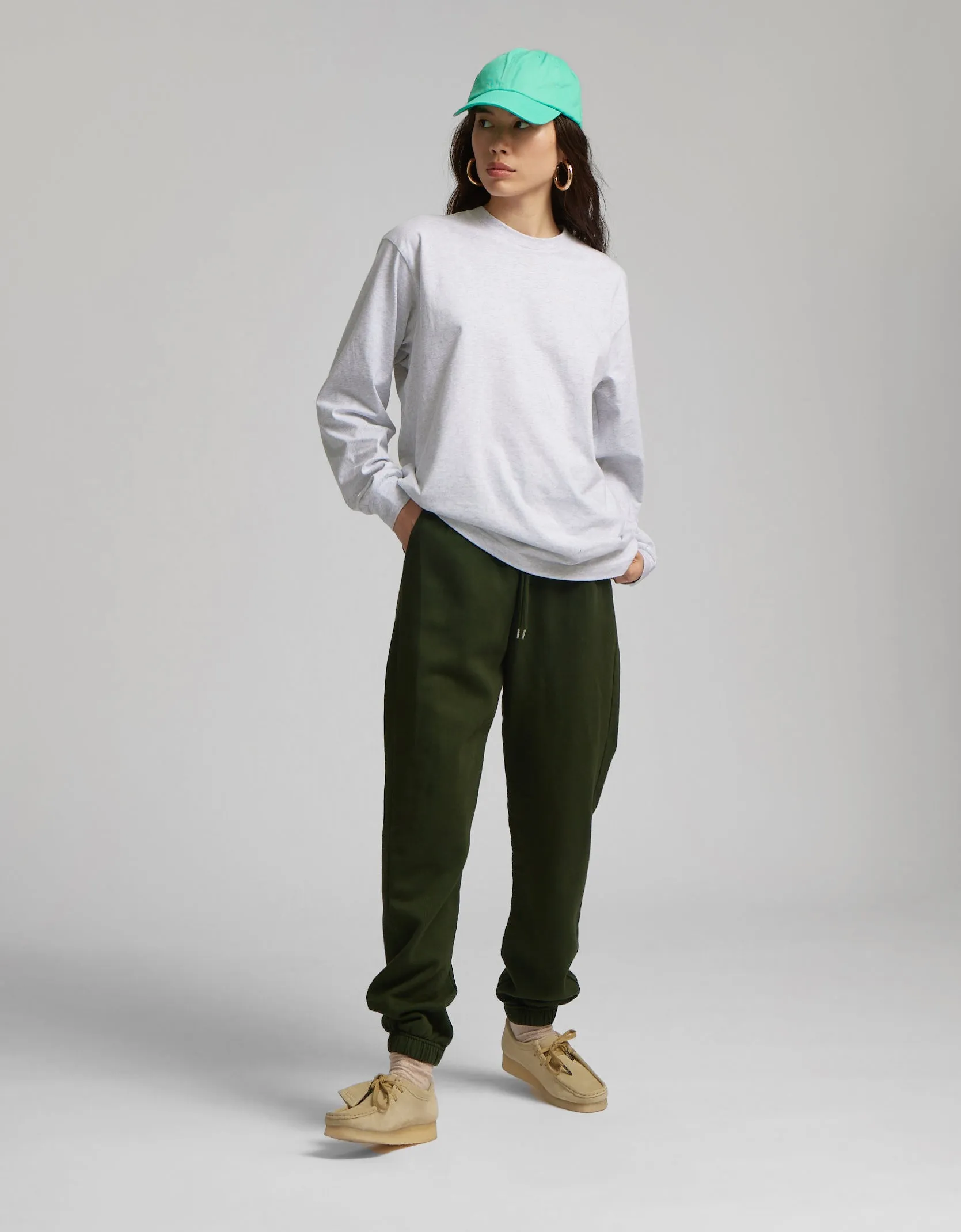 Oversized Organic LS T-shirt - Ivory White