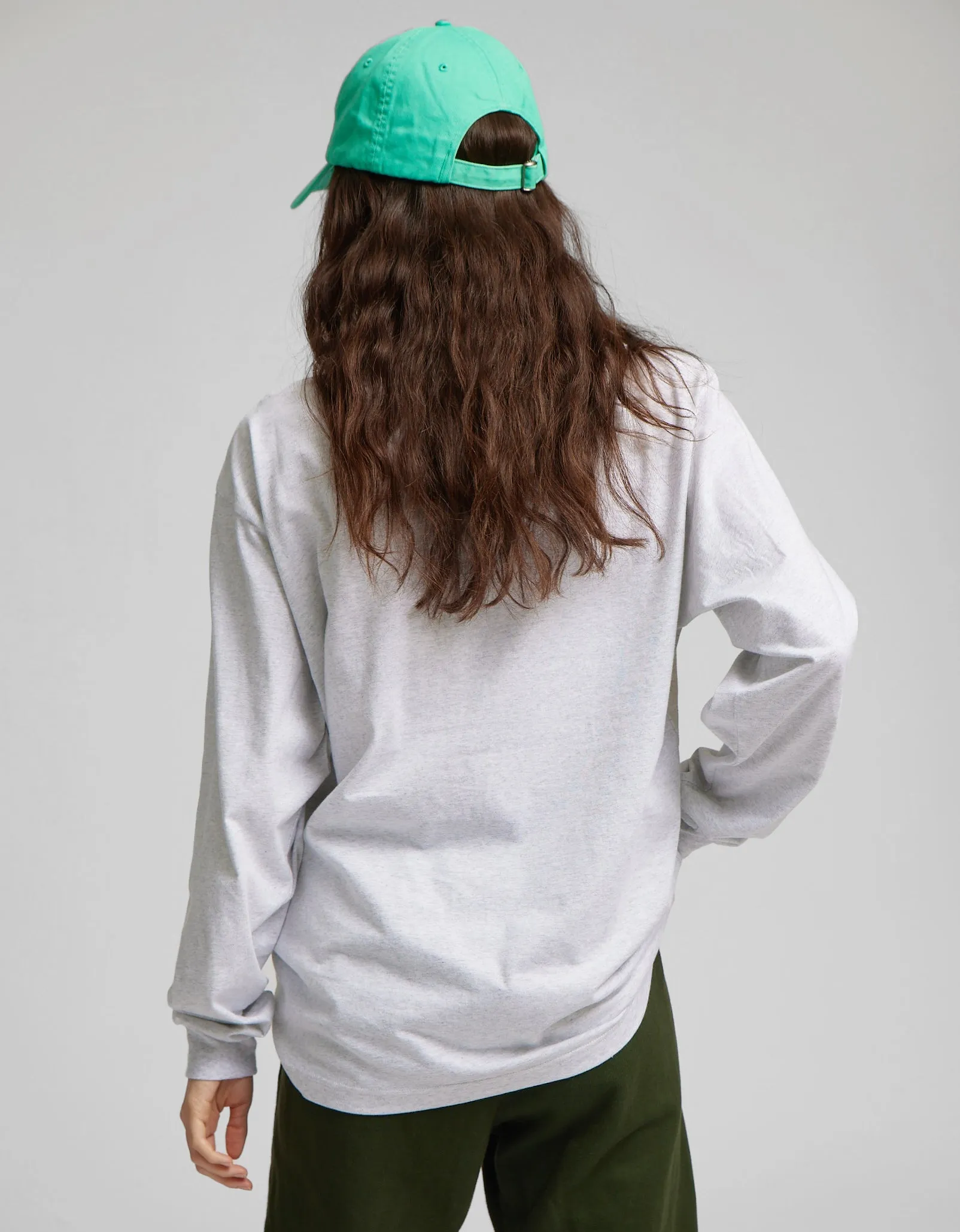Oversized Organic LS T-shirt - Ivory White