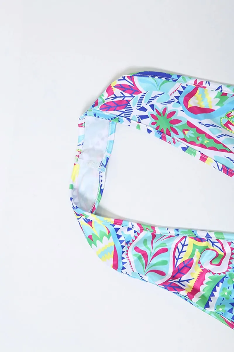 Paisley Halter Bell Bottom Jumpsuit