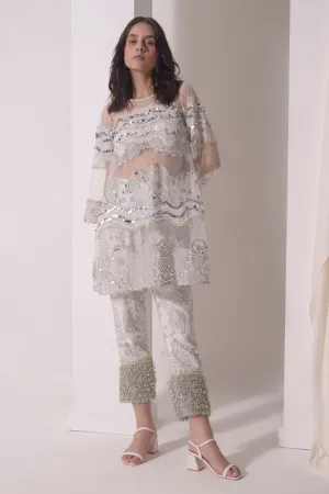 Patchwork & Sequins Kurta Set