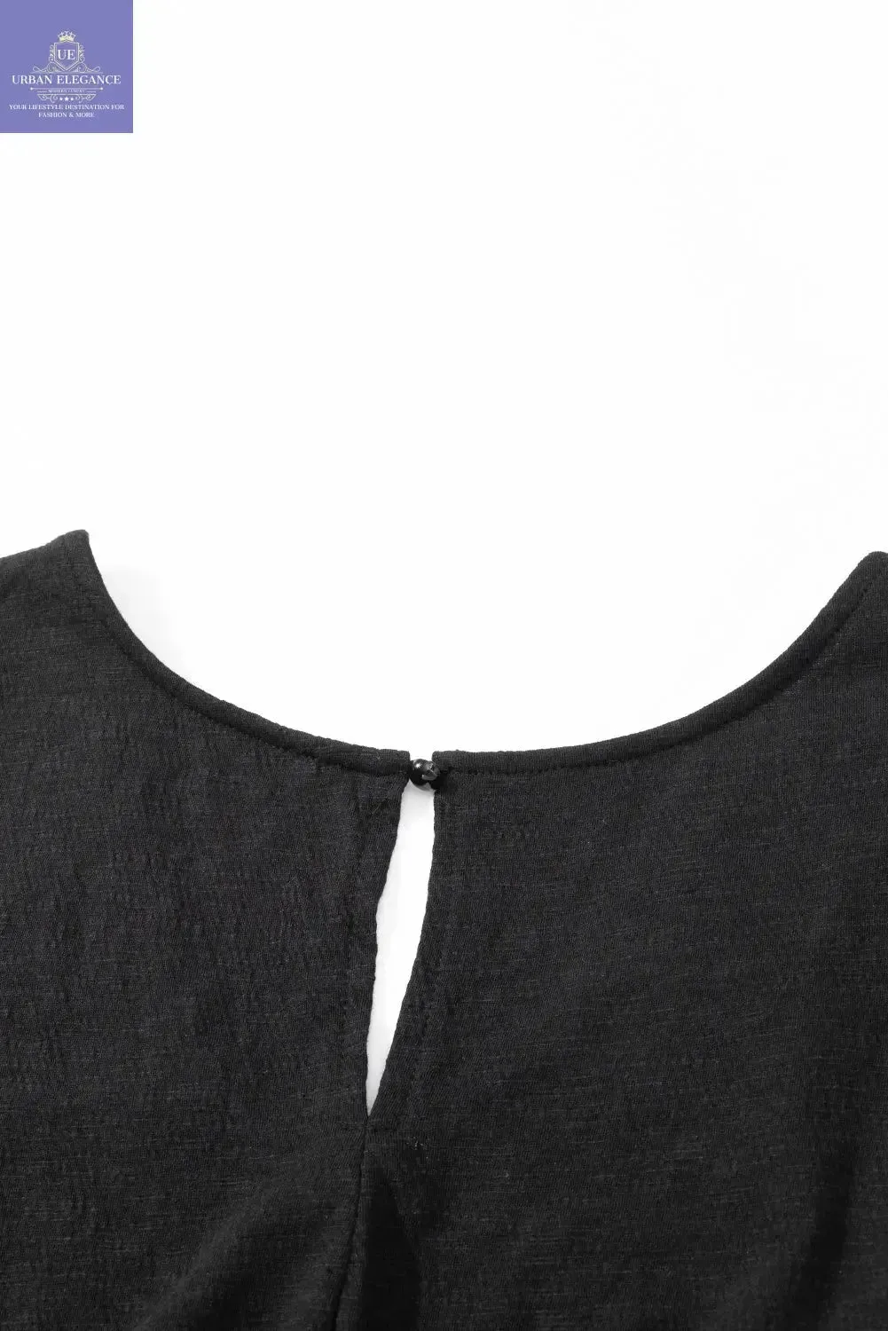 Plus Size Black Smocked High Waist Jumpsuit