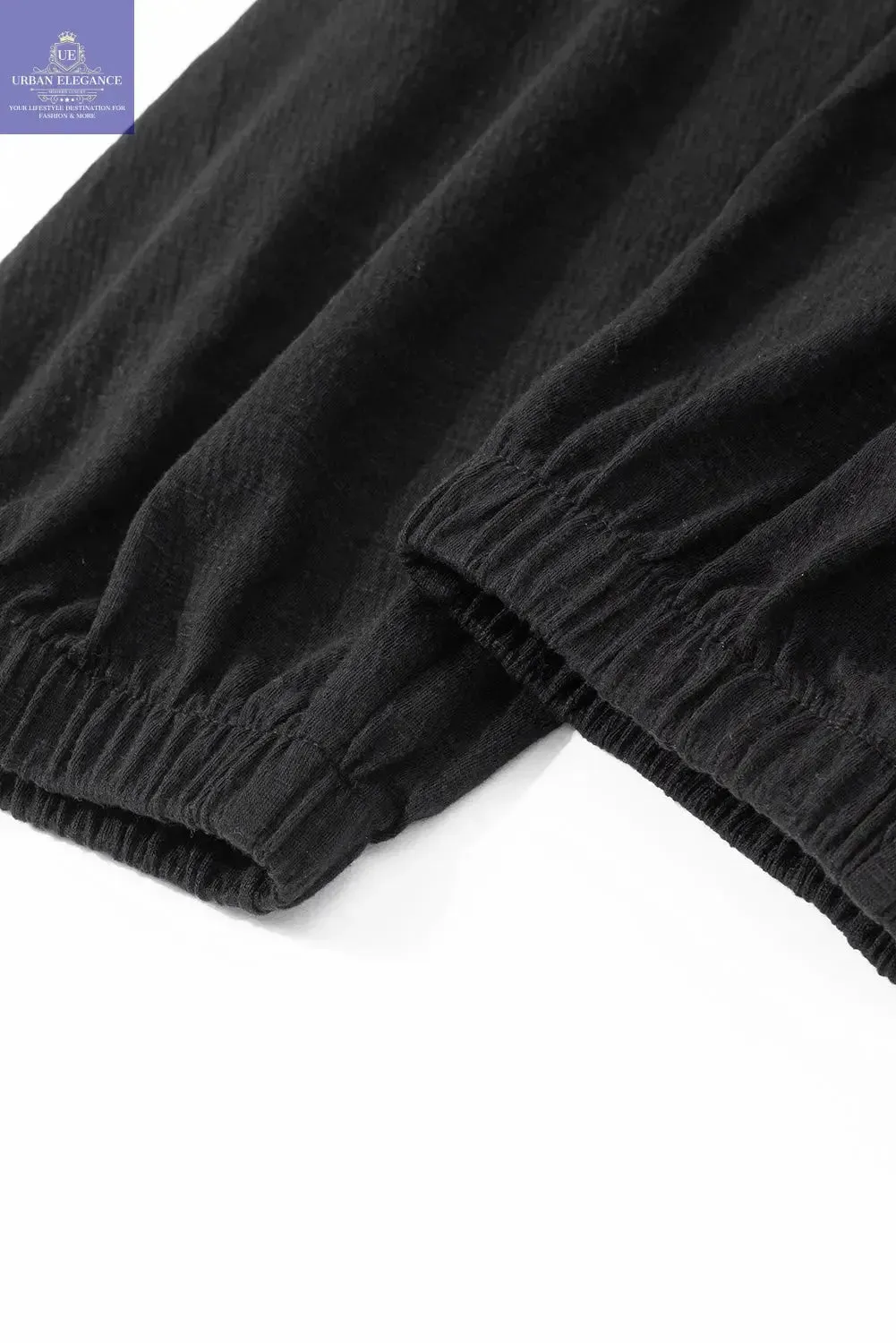 Plus Size Black Smocked High Waist Jumpsuit