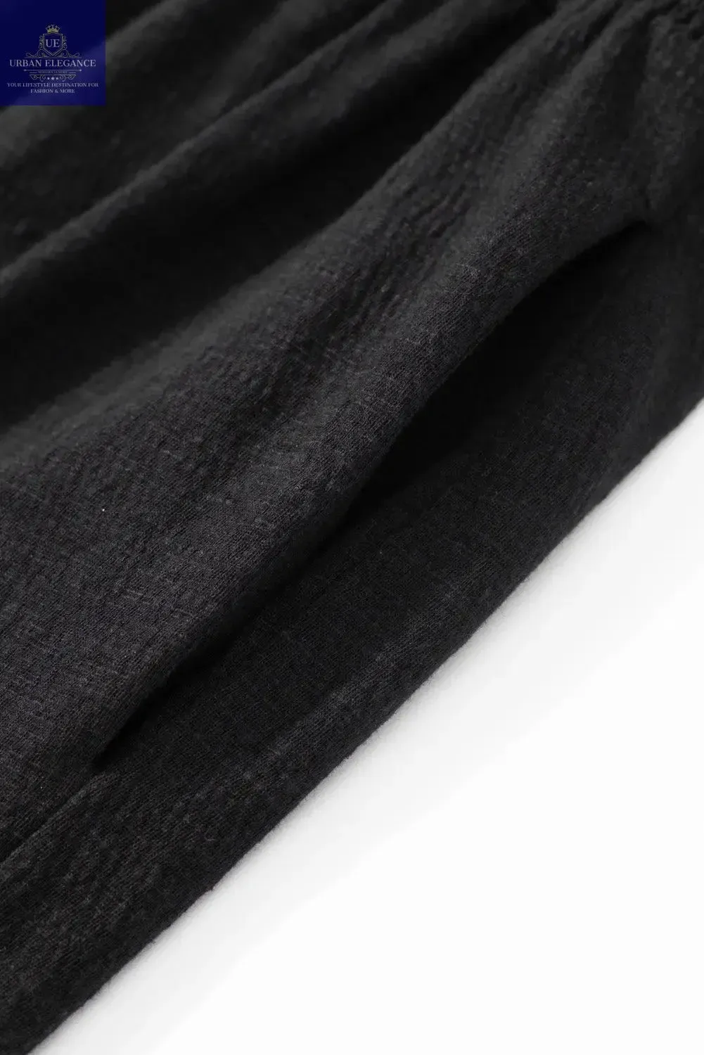 Plus Size Black Smocked High Waist Jumpsuit