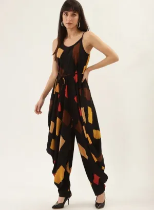 Quirky Print Indian Dhoti Jumpsuit