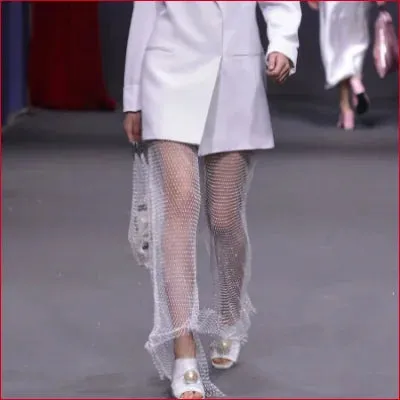 Shiny Glitter Fishnet Pants in Various Colors