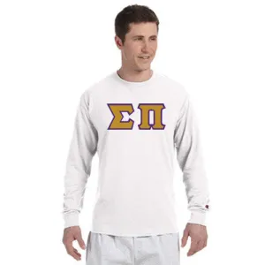 Sigma Pi Champion Long-Sleeve Tee - Champion CC8C - TWILL