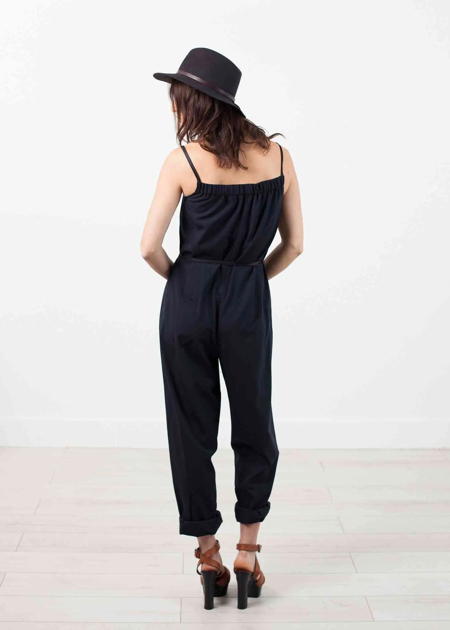 Sleeveless Jumpsuit in Navy