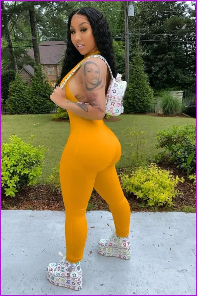Solid Backless Skinny Halter Jumpsuit F1993