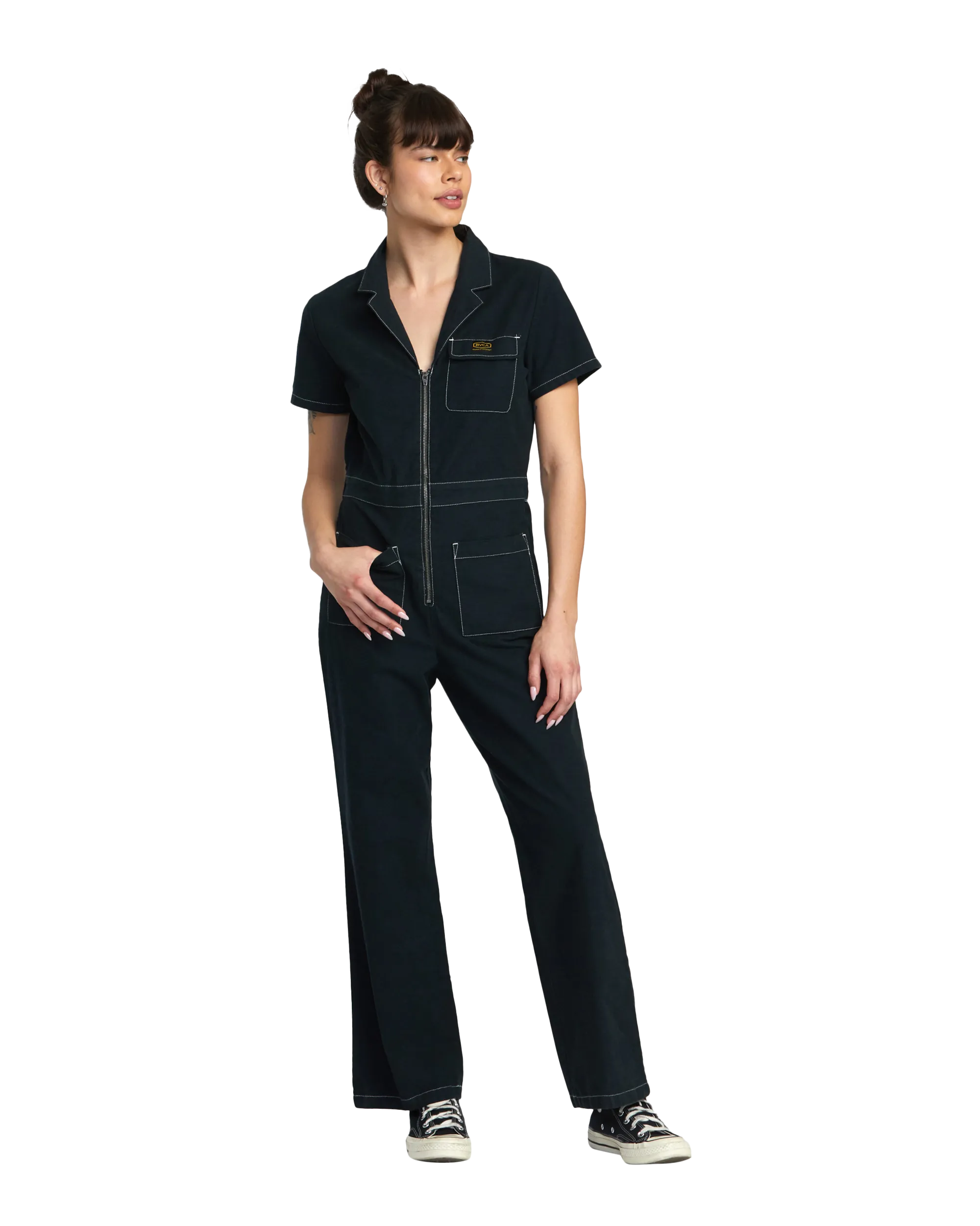 Spring Shift Jumpsuit in Black