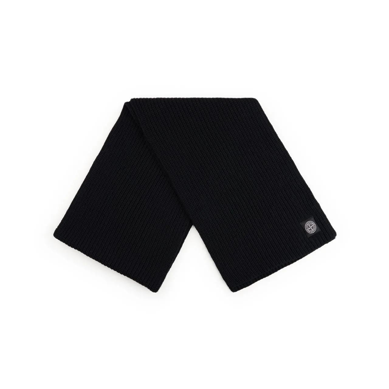 stone island wool scarf (black)