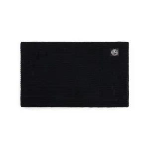 stone island wool scarf (black)